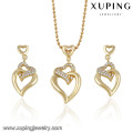 63788 XUPING 2016 Latest Design Copper Alloy Jewelry 14k Gold Color Gold Jewelry Set